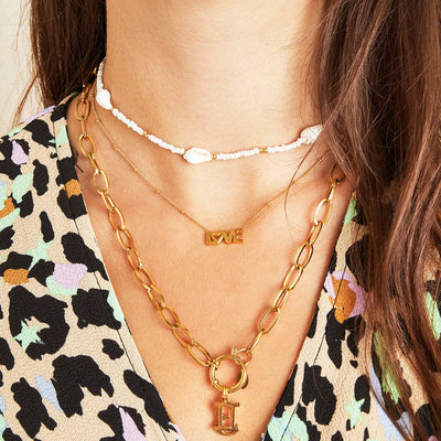 Necklace "Dotted LOVE"