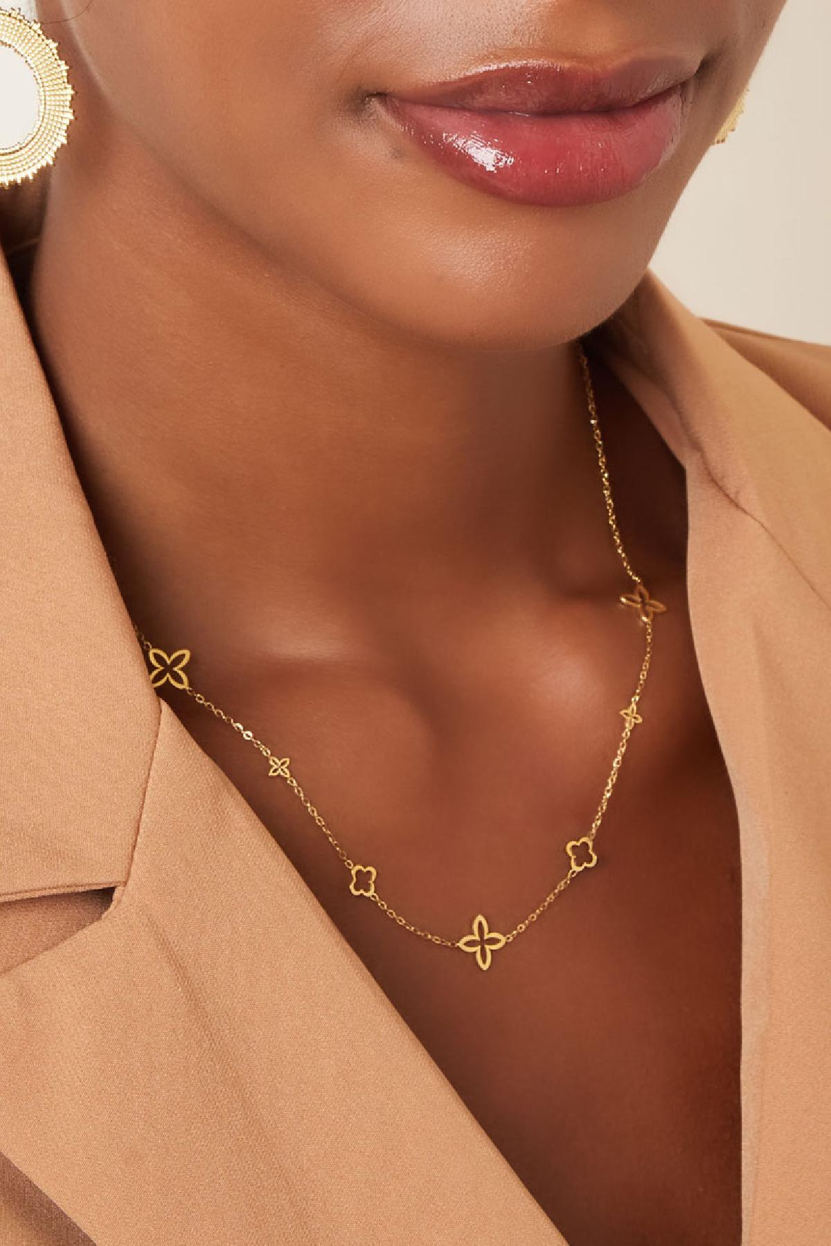 Necklace "LV Flowers"
