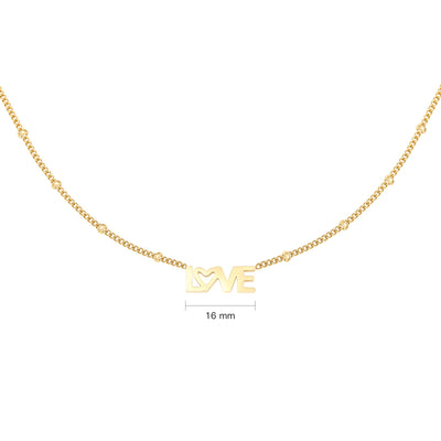 Necklace "Dotted LOVE"