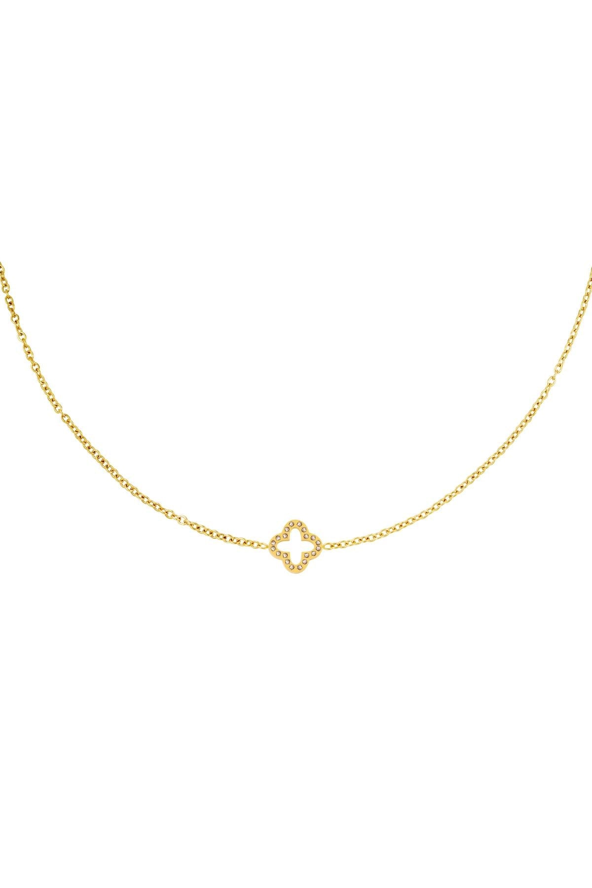 Necklace "Zirkon Klee"