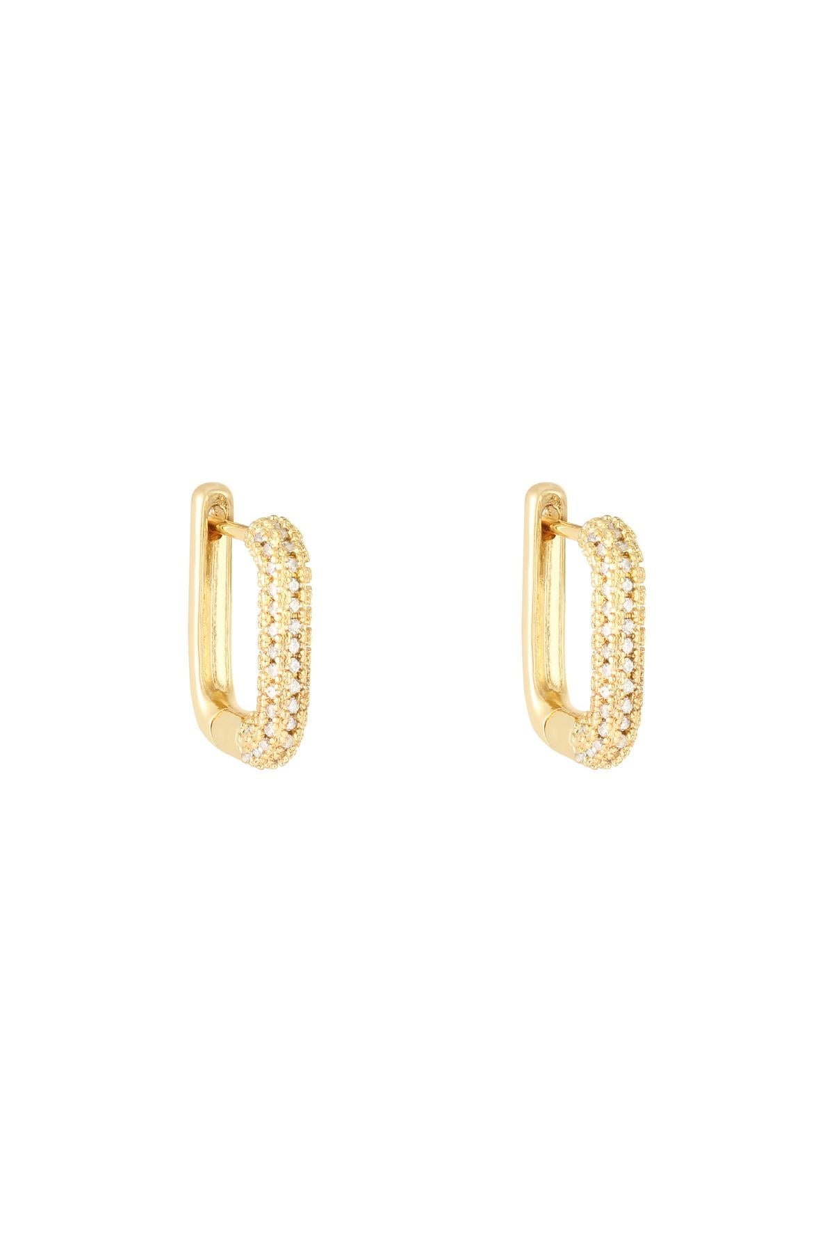 Earrings "Diamond Rectangle"