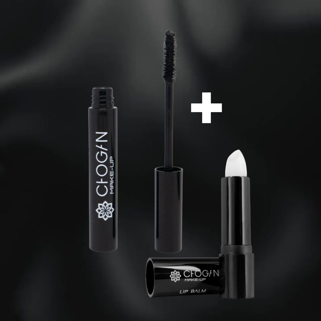 Chogan Make-up Bundle Mascara Maximales Volumen + Balsam de buze