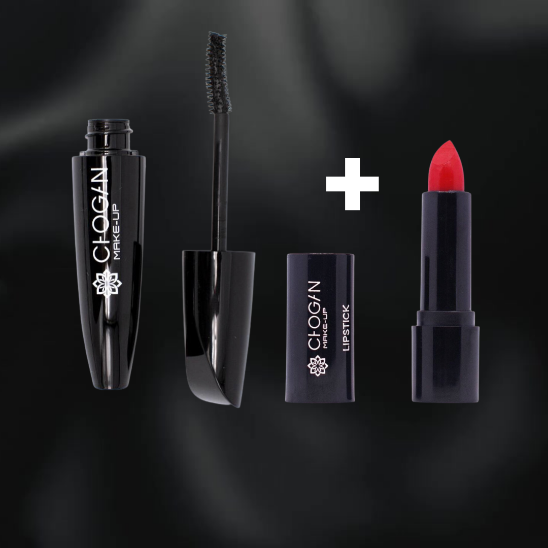 Chogan Make-up Bundle Mascara Soft Wimpern + Ruj lucios după Wahl