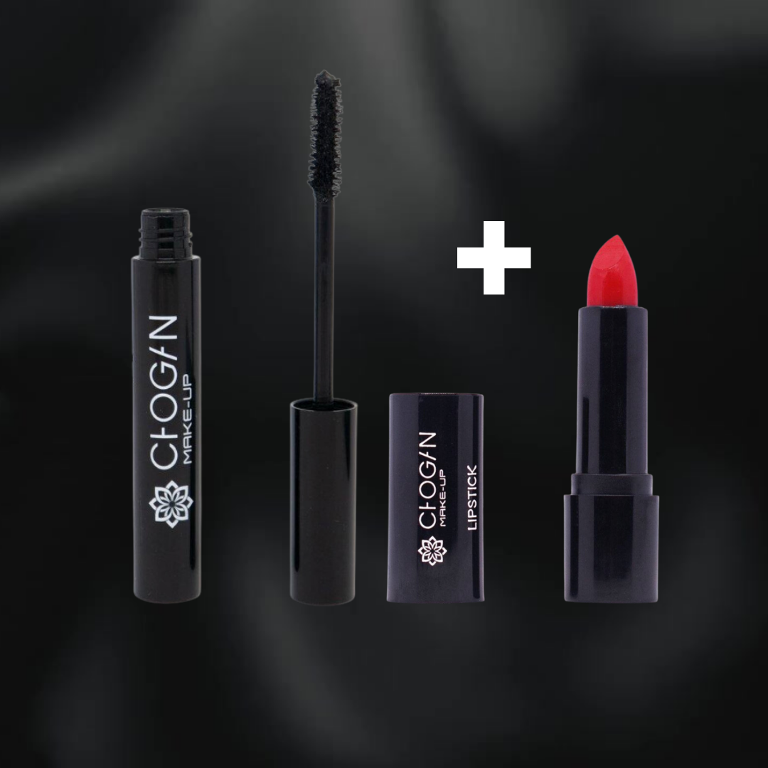 Chogan Make-up Bundle Mascara Maximales Volumen + Ruj lucios după Wahl