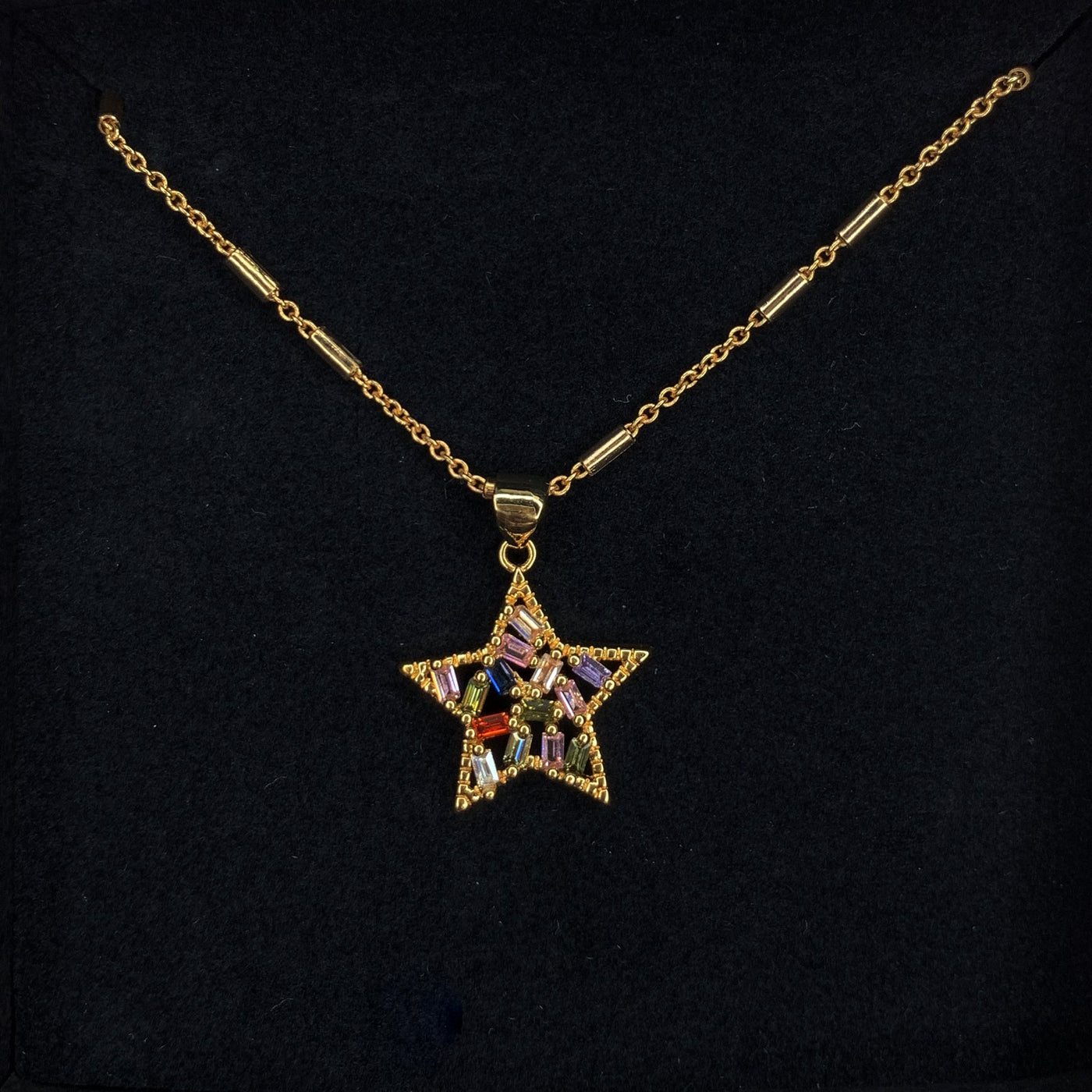 Necklace "Zirkonia Stern"